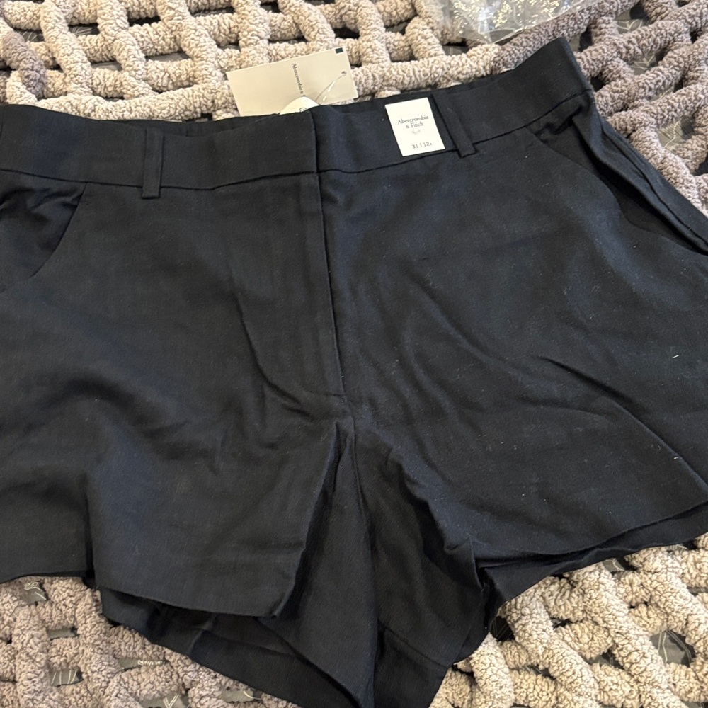 Abercrombie & Fitch High Waist Black Shorts